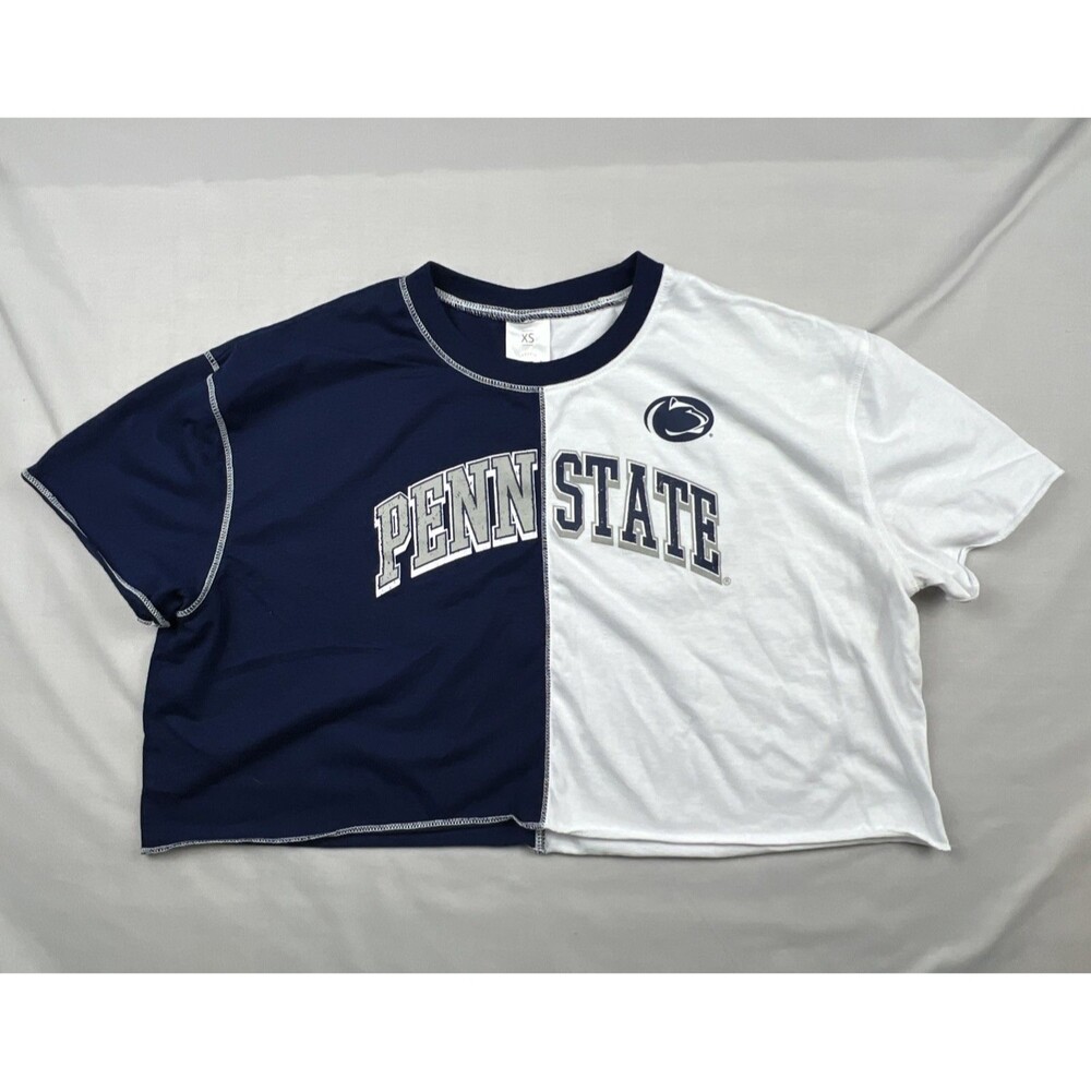 Penn State Crop Top Color Block  Tee XS